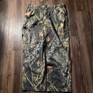 Mossy Oak Camo Cargo Pants Mens XL‎ Hunting Outdoors Camouflage Casual